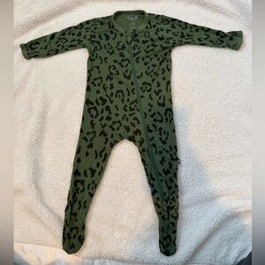Kyte BABY Olive green Leopard Kids Footie